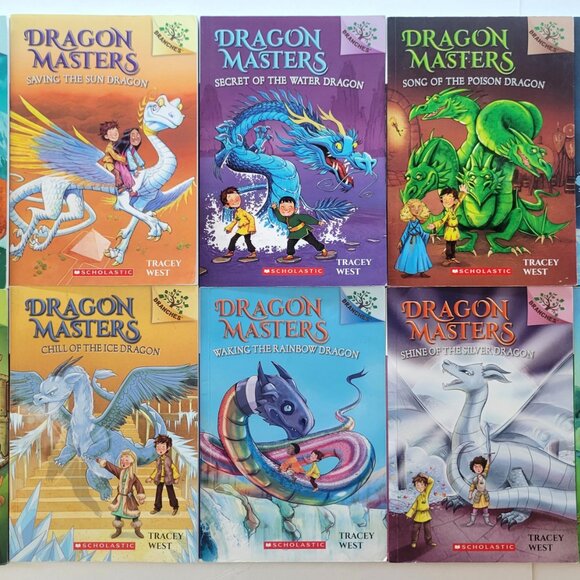 LOT OF 15 DRAGON MASTERS BRANCHES PAPERBACK KIDS BOYS BOOKS #1-21 BY TRACEY WEST - Picture 4 of 12